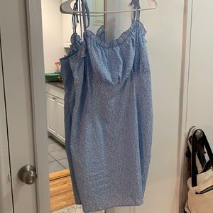 SHEIN Baby Blue Summer Dress with Tie Straps 2XL